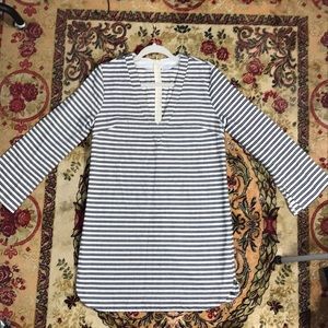 Adorable striped cotton spring dress by Lush